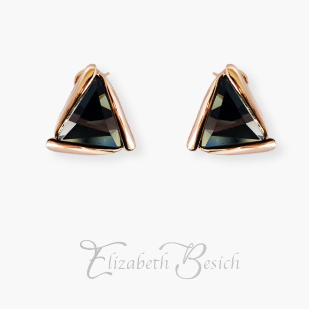 Crystal Gold Earrings